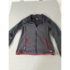 Lole Jacket Womens Medium Gray Fleece Full Zip Colorblock‎ Hiking Warm Lined